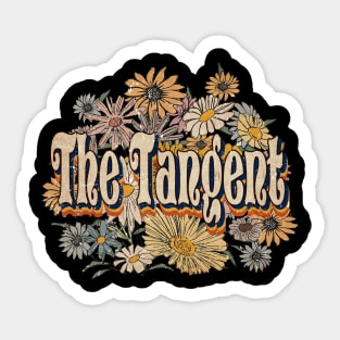 Retro The Tangent Name Flowers Limited Edition Classic Styles Sticker